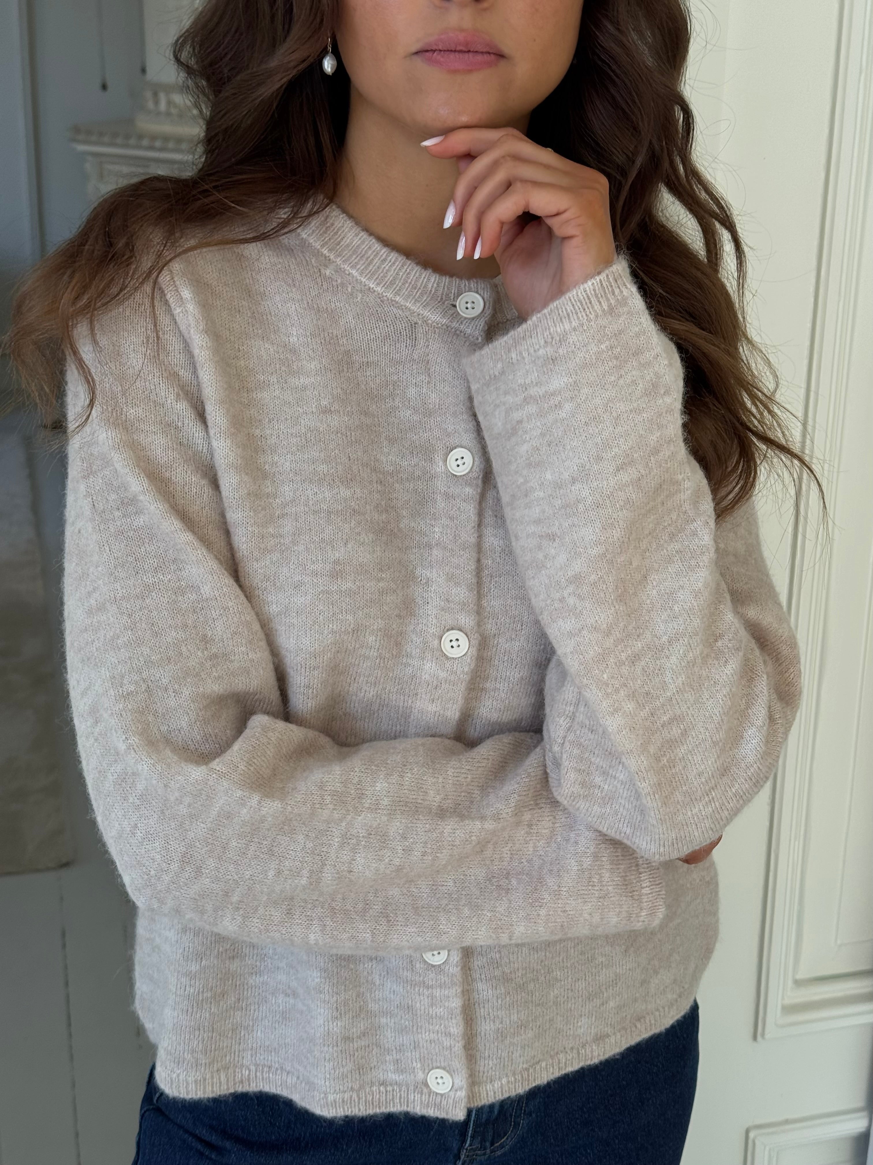 SLFLULU Knit Cardigan - Birch